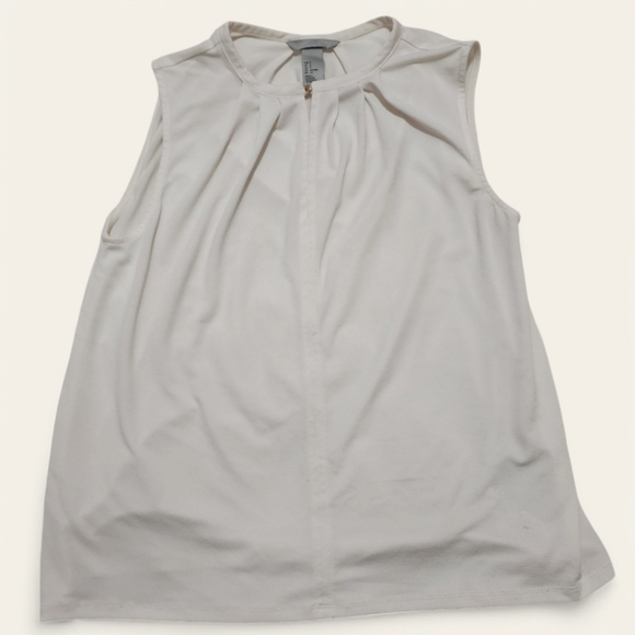 H&M Off-White Button-Front‎ Tank Blouse – Size Small - Picture 1 of 4
